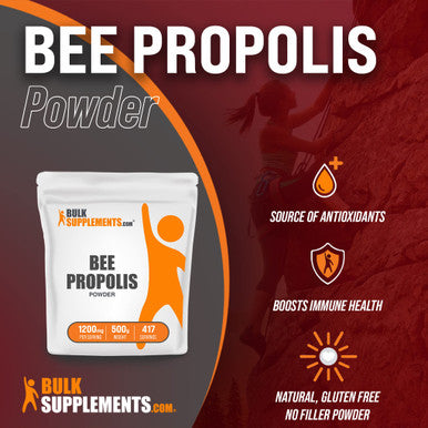 BulkSupplements Bee Propolis Powder - Dietary Supplement for Antioxidant Support - , - 1200mg , 417 Servings (500 Grams - 1.1 lbs)