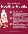 MaryRuth Organics Men's 40+ Liposomal Multivitamin Liquid Multivitamin with Vitamins, Minerals & Omega-3/9, Non-GMO, Vegan, 15.22 fl oz