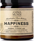 Anima Mundi Happiness Powder - Energizing Herbal Coffee Powder with Ashwagandha, Rhodiola, Mucuna and More Mood Boosting Herbs (5oz / 141g)