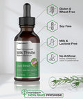 Milk Thistle Extract | 2 fl oz | Alcohol Free | Vegetarian, Non-GMO & Gluten Free Liquid | by Horbaach