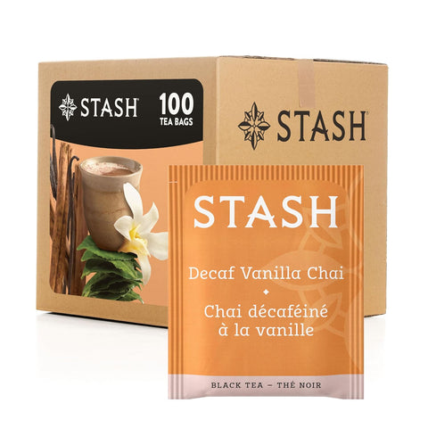 Stash Tea Peppermint Herbal Tea, Box of 100 Tea Bags | Cooling, brisk peppermint flavor with refreshing herbal notes, Non-GMO Project Verified and foil-sealed freshness