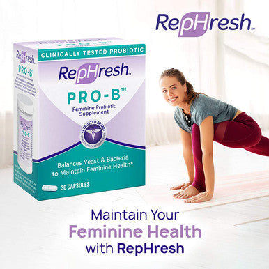 RepHresh Pro-B Probiotic Feminine Supplement, 30 ea