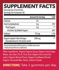 Organic Apple Cider Vinegar Gummies with The Mother Metabolism Stomach Control Energy Support Vegan NonGMO Natural Apple Flavor 60 Count