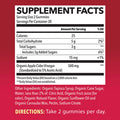 Organic Apple Cider Vinegar Gummies with The Mother Metabolism Stomach Control Energy Support Vegan NonGMO Natural Apple Flavor 60 Count