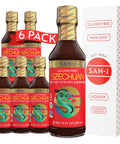 San-J - Spice of Life Variety Pack- Teriyaki, Orange Sauce, Szechuan, Thai Peanut - All Gluten Free Cooking Sauces - Non-GMO - 10 oz. Bottles - 4 Pack