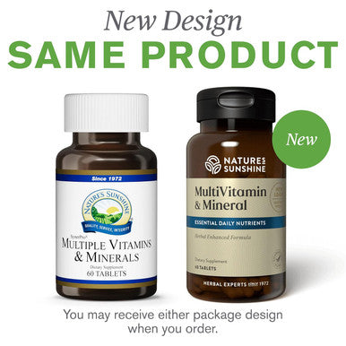 Nature'S Sunshine Multiple Vitamins And Minerals, 60 Tablets Powerful Multivitamin Supplies The Body With 100 Percent Of The Daily Value For 17 Essential Vitamins And Minerals