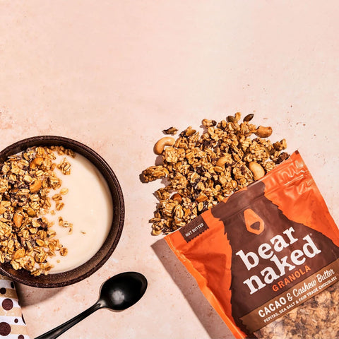 Bear Naked Granola Cereal, Whole Grain Granola, Breakfast Snacks, Cacao and Cashew Butter Crunch, 11oz Bag (1 Bag)