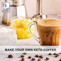 It's Just - MCT Oil Powder C8:C10 (60:40), 70% Fat, Non-Dairy, Keto Coffee Creamer, Non-GMO Coconuts, Unflavored, 8oz