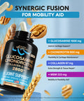 NUTRAHARMONY Glucosamine Chondroitin Capsules & Organic Vitamin B12 Drops
