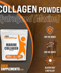 BulkSupplements Marine Collagen Powder - Collagen Supplement - Hydrolyzed Collagen Powder - Marine Collagen Peptides Powder - 2500mg of Fish Collagen Powder (1 Kilogram - 2.2 lbs)