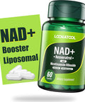 Nad+ Resveratrol Supplement, Liposomal Resveratrol, Quercetin Nr Supplement For Anti-Aging, Focus, Energy,60 Capsules