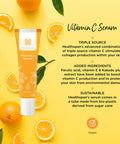Healthspan Vitamin C Serum (30ml) | Boost Radiance & Smooth Lines & Wrinkles | Triple Source Vitamin C to support collagen formation | With ferulic acid hyaluronic acid and vitamin E | Vegan