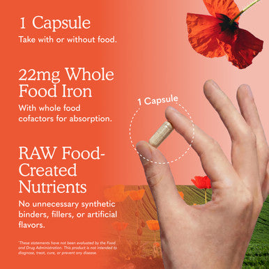 Garden Of Life Vitamin Code Raw Iron Supplement 22Mg