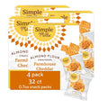 Simple Mills Almond Flour Crackers Snack Packs, Farmhouse Cheddar, Gluten Free, Flax Seed, Sunflower Seeds, Corn Free, Good for Snacks, 6.5 oz, Pack of 2 (8 Bags per Box)