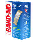 Band-Aid Brand Tru-Stay Sheer Strips Adhesive Bandages For First Aid And Wound Care, All One Size, 40 Ct