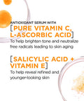 L'Oreal Paris Revitalift 12% Pure Vitamin C Serum Vitamin E Salicylic Acid Brightening 1 Oz + Moisturizer Sample