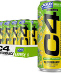 Cellucor C4 Performance Energy Drink | Strawberry Blast | Zero Sugar Carbonated Preworkout Energy | 200mg Caffeine with Beta Alanine | 16 Fl Oz (12 Pack)