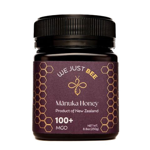 We Just Bee Raw Manuka Honey Multifloral MGO 50+ | Premium New Zealand Manuka Grade | 100% Pure Raw Honey with Natural Wellness Properties | Halal & Kosher | Ideal for Daily Use Ã¢â‚¬â€œ 250g / 8.8oz