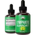Lymphatic Drainage Drops. Sugar Free 7-In-1 Lymph Detox And Cleanse Support. Vegan Supplement With Echinacea Root, Red Clover
