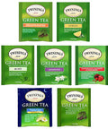 Blue Ribbon Twinings Green Tea Bags Sampler Assortment Variety Pack Box - 20 Count 7 Flavors - Perfect Variety - s for Mom Dad Family Coworkers Friends Women Men Herbal and Green Tea Lovers