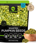 NUT CRAVINGS - Roasted & Unsalted Pumpkin Seeds, Pepitas, No Shell (16oz - 1 LB) Packed Fresh in Resealable Bag - Nut Snack - Food Assortments