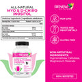 Renew Actives Myo-Inositol & D-Chiro Inositol - Supports Ovarian Function, Menstrual Cycle, Hormonal & Metabolic Conditions - 60 Capsules