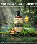 PURA D'OR Advanced Therapy Shampoo Reduces Hair Thinning & Increases Volume, No SLS, Biotin Shampoo Infused w/Argan Oil, Aloe Vera for All Hair Types, Men & Women, Invigorating Forest Scent 16 Fl Oz