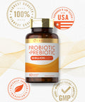 Carlyle Prebiotic & Probiotic | 50 Billion Cfu|60 Capsules| For Women & Men | Powder Pills | Vegetarian, Non-Gmo & Gluten Free