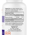 Magtein Magnesium L-Threonate Capsules - 2000mg per Serving (240 Vegetarian Capsules) (120 x 2)- Patented and Bioavailable Magnesium - No Stearates - No Fillers - Vegan - Non GMO - Gluten Free