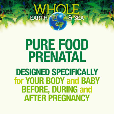 Whole Earth Sea from Natural Factors Womens Prenatal Multivitamin and Mineral Whole Food Supplement Vegan 60 Tablets 60 Tablets