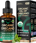 Nutraharmony Usda Organic Oil Of Oregano - Liquid Drops With Vitamin E - Made In Usa - Supplement For Immune Support Digestion Health & Antioxidant - Non-Gmo Natural Vegan - As Pills Capsules Softgels 1 Fl Oz