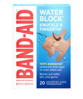 Band-Aid Brand Water Block Waterproof Adhesive Bandages For Minor Cuts And Scrapes, Fingertip And Knuckle, 20 Ct (Pack Of 6)