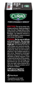 Curad Performance Series Ironman Extra Long Antibacterial Bandage Extreme Hold Adhesive Technology Fabric Bandages.75 x 4.75 Inch 20 Count (Pack of 2)