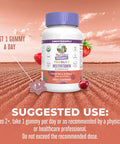 Maryruth Organics Vitamin Gummy | Kids and Toddlers Age 2+ | USDA | Daily Vitamin C | D3 | Zinc | Mixed Berry and Cherry | 2 Month Supply