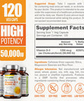 Biophix Vitamin D-3 50000 Iu 120 Tablets - High-Potency Supports Strong Bones Immune Health