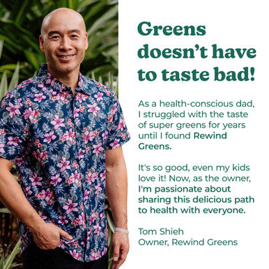 Rewind Best Tasting Super Greens Powder with 40+ Superfoods ÃƒÂ¢Ã¢â€šÂ¬Ã¢â‚¬Å“ Delicious Daily Green Powder with Vitamin B12 Zinc Vitamin C Magnesium & Calcium ÃƒÂ¢Ã¢â€šÂ¬Ã¢â‚¬Å“ Green Juice Superfood Mix - Pineapple Flavor