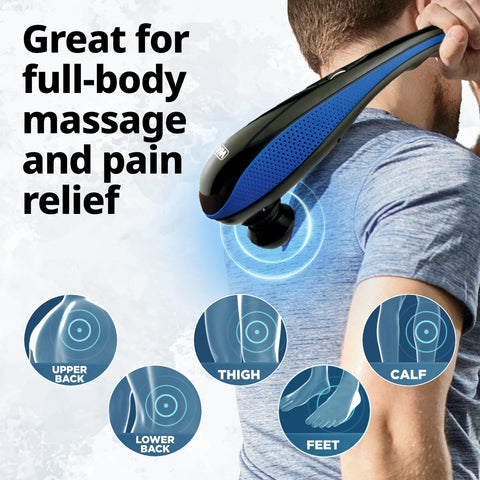 Wahl Lithium-Ion Deep Tissue Percussion Handheld Massager For Muscles Back Neck Shoulder Pain Relief Cordless Adjustable Intensity Long Battery Life Fsa Eligible Model 4232