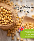Healthspan Soy Isoflavones 100mg | 120 Tablets | with Vitamin B6 | Regulate Hormonal Activity | Natural Plant Oestrogen | 40% Isoflavone Content | Soy Germ Extract | Vegan