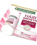 Nature's Bounty Hair Growth Supplement 1 Per Day Clinically Shown To Support Thicker Fuller Hair With Biotin Silicon & Arginine 90 Capsules