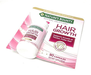 Nature's Bounty Hair Growth Supplement 1 Per Day Clinically Shown To Support Thicker Fuller Hair With Biotin Silicon & Arginine 90 Capsules