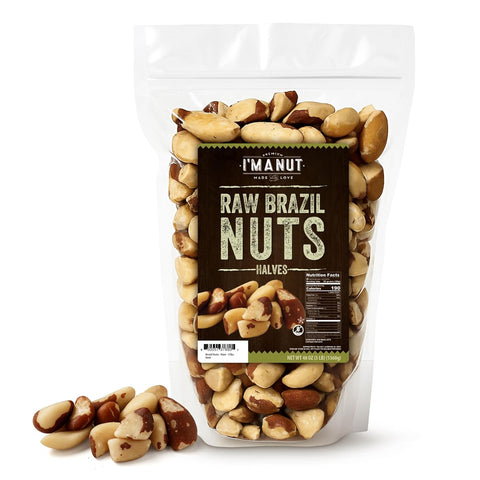 Premium Wild Harvested Raw Brazil Nuts, 1 lb (16oz) ÃƒÂ¢Ã¢â€šÂ¬Ã¢â‚¬Å“ High Selenium, Batch Tested Peanut & Gluten Free, Non-GMO, Kosher, Resealable Bag