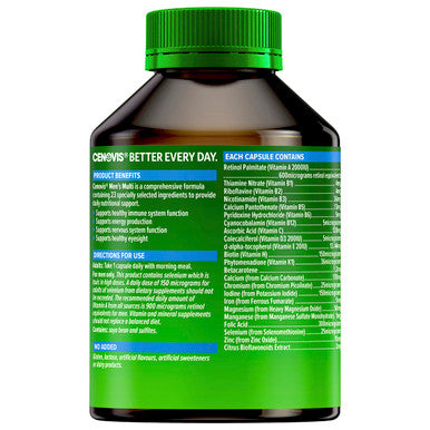 Cenovis Once Daily Men'S Multi Vitamins & Minerals 100 Capsules