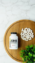 Nutrabio Ashwagandha KSM-66 Herbal Supplement for Better Overall Body Health 600mg - 90 Vegetable Capsules