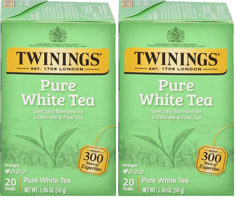 Twinings Lemon & Ginger, Caffeine-Free Herbal Tea Bags, 100 CT Box (1 Pack) | Spicy & Tangy, Ginger, Lemon Peel, Lemongrass, Blackberry Leaves, Soothe Digestion, 100 Foil Lined Individually Wrapped Bags