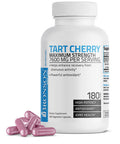 Bronson Tart Cherry Maximum Strength 7600 Mg, 180 Vegetarian Capsules (90 Servings)