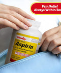 TIME-CAP LABS, INC. Timely Regular Strength Aspirin 325Mg - 1000 Enteric Coated Tablets - Compare To The Active Ingredient In Ecotrin - Pain Reliever For Minor Aches And Pains, Fever Reducer - Made In Usa