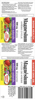 Webber Naturals Magnesium 500mg 60tabs