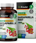 BIO KRAUTER Chicory Fiber Supplement - Organic Chicory Root Powder 1200 Mg - Inulin Capsules For Digestion Health Support - 250 Vegan Pills