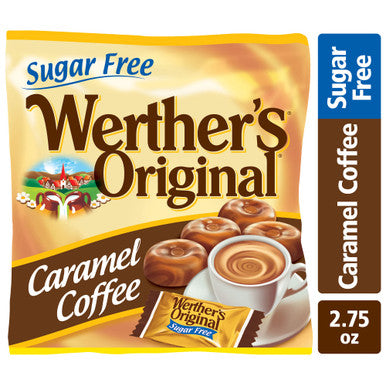 Werther's Original Hard Sugar Caramel Coffee Candy, 2.75 Oz Bags (Pack of 12)