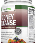 KIDNEY CLEANSE - Detox and Support For Urinary Tract, Bladder and Kidneys - All Herbal Supplement Formula With Organic Cranberry, Astragalus, Turmeric, Goldenrod, Gravel Root, Juniper and More